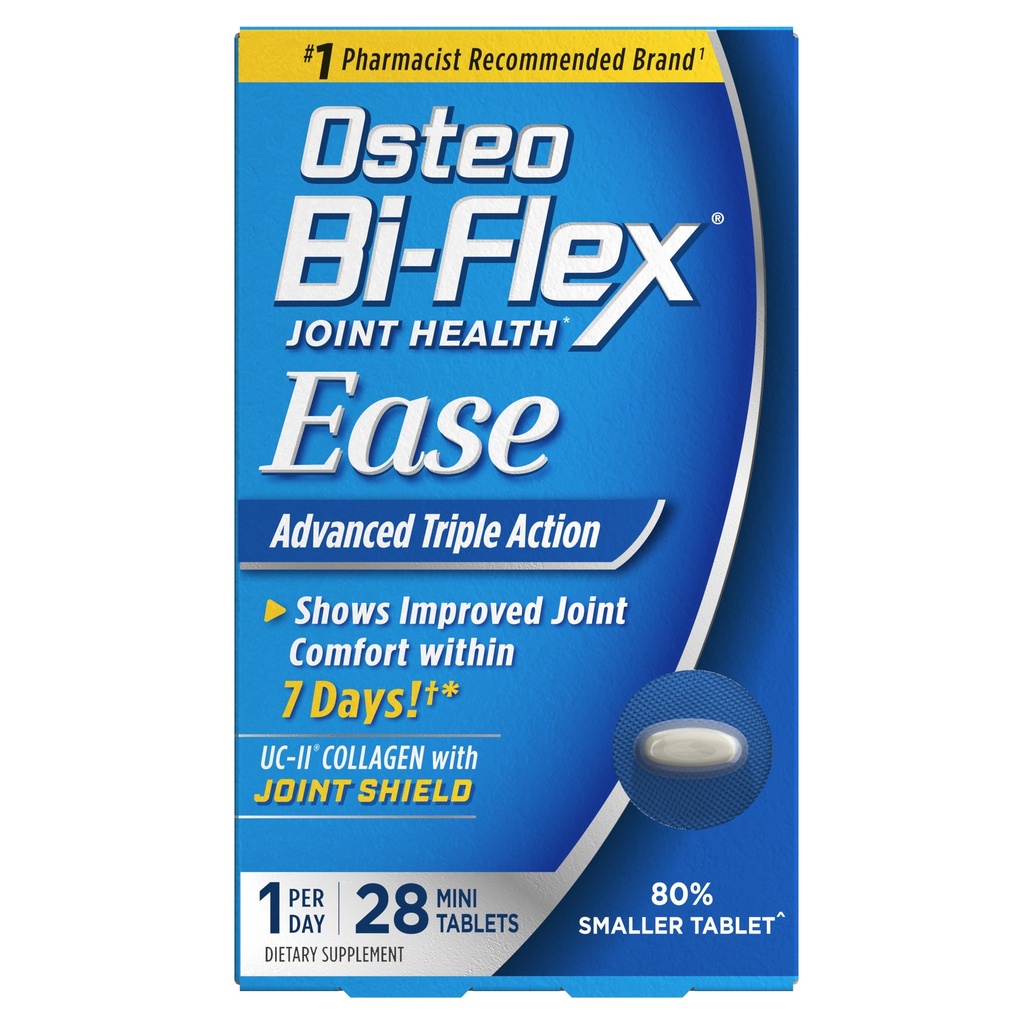 Osteo Bi-Flex Ease Advanced Triple Action with Vitamine D Joint Supplements, Mini-Tablets, 28 Tellen
