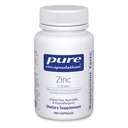 Pure Encapsulations Zink (Citraat) - for Immune System, Tissue Development & Metabolisme* - Mineral Supplement with Enzymes - Highly Absorbable Zink - Vegan & Non-GMO - 180 Capsules