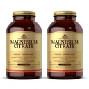 Citrate de magnésium de Solgar - 120 comprimés, paquet de 2 - Supporte la fonction nerve et musculaire - hautement absorbant - Non-OGM, végétalien, sans gluten, casher - 120 Total des services