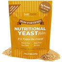 Niet versterkte voedingsgistvlokken, hele voedingsmiddelen gebaseerd eiwitpoeder, veganistisch, glutenvrij, vitamine B, bèta-glucanen en alle 18 Aminozuren (24 oz.)
