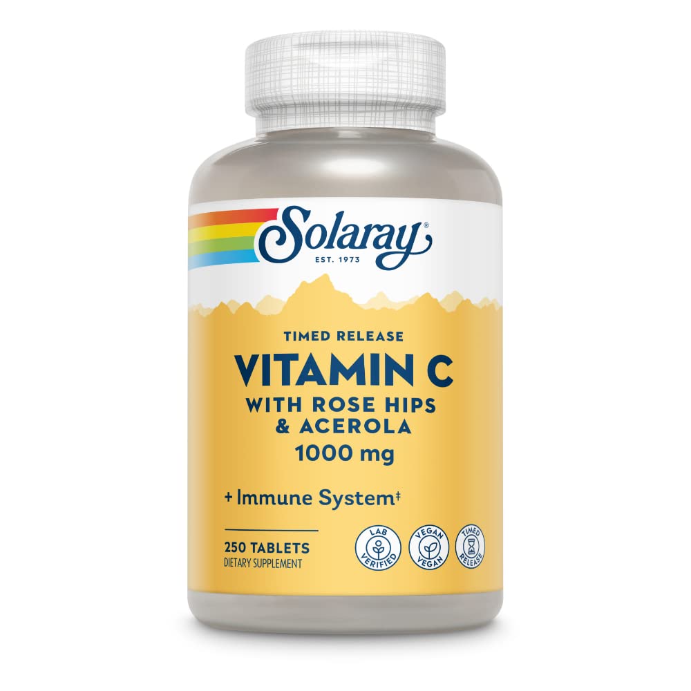 SOLARAY Vitamine C w/Rose HIPS & Acerola 