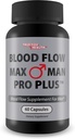 Bloedstroom Max Man Pro Plus - Onze beste Circulatie Heren Bloedstroom Supplement - Mannen Bloedstroom Zorg - Gezonde Bloedstroom Ondersteuning - Geavanceerde Bloedstroom Supplement Poeder Capsules Beste Bloedstroom