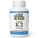 Natuurlijke factoren, vitamine K2 120 mcg, Ondersteunt bot en vasculaire gezondheid, 60 capsules
