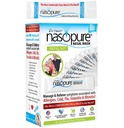 Lavabo nasal nasal nasal, Kit de recharge, Kit de lavage sinusal nasal Nicer Neti Pot, Confortable rinçage nasal 40 sachets de sel (3,75 grammes chacun), Congestion nasale, froid, grippe, allergie, système d'irrigation nasale, lavage