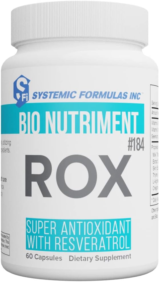 Systemische formules ROX Super Antioxidant met Resveratrol 60 Capsules #184. Super antioxidant Formule