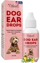 Hondenoorreiniger Alle natuurlijke oordruppels voor honden oorinfectie Elimineert Gist Odor, Loosens Wax, Voorkomt Infecties, Verlicht Jeuken Veilig, Voorzichtig, Effectieve Itchy Oorrelief, Made in USA