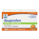 Quality Choice Ibuprofen tabletten, 200 mg, pijnstiller en koortsreducer voor artritis, tandpijn, rugpijn, hoofdpijn, pijn in het lichaam en meer 100 tellingen van gecoate tabletten