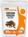 BulkSupplements.com Eleuthero Powder - Siberische Ginseng Powder, Eleutherococcus senticosus, Ginseng Herbal Supplement - Glutenvrij, 500mg per portie, 1kg (2,2 lbs) (pakket van 1)