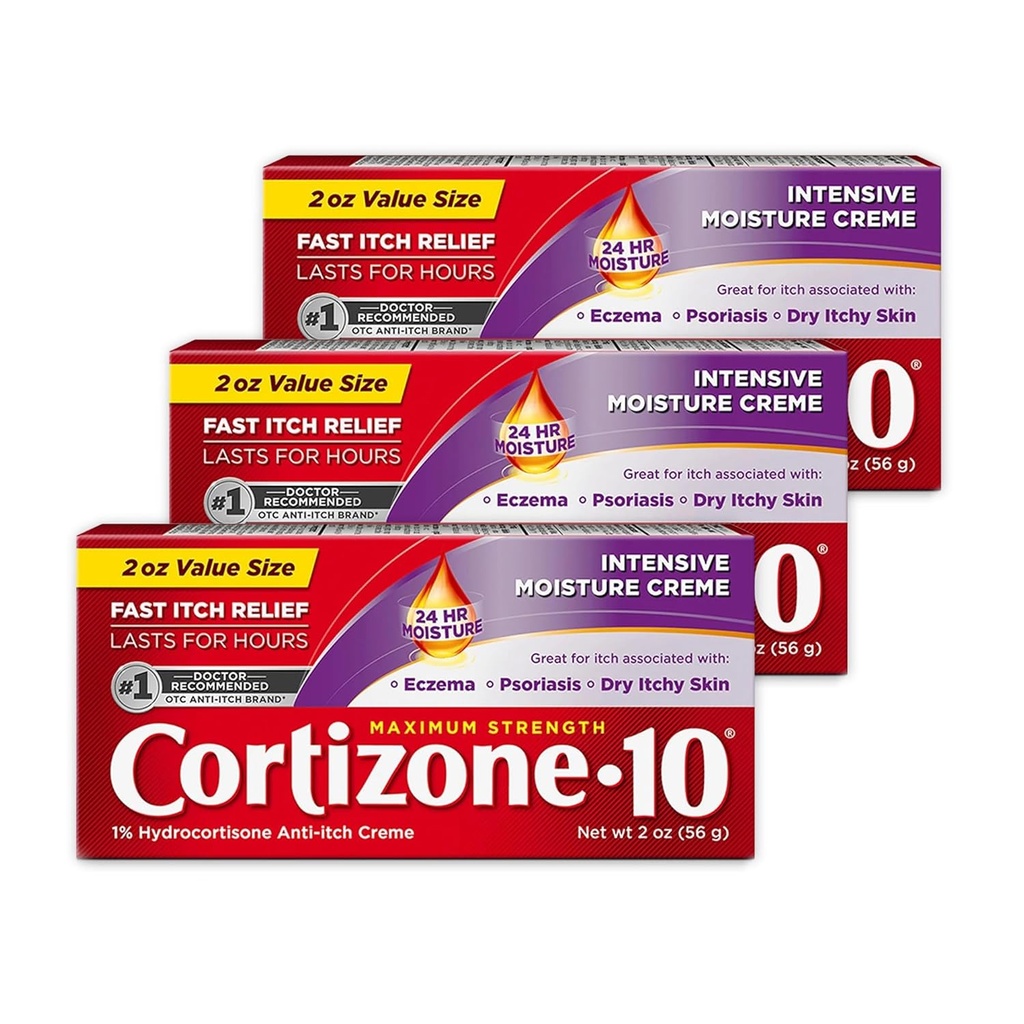 Cortizone-10 Formule 2 de guérison intensive (en boîte) (59ml) (3 emballage)
