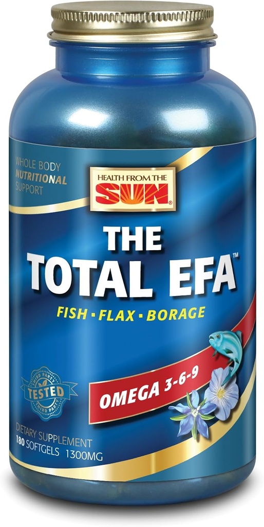 Gezondheid van de zon De totale EFA, 180 Softgels