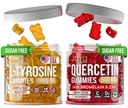 L-tyrosine Gummies + Quercetine Gummies - L Tyrosine Supplement, Quercetine met vitamine C - Focus Gummies en Immune Support Gummies - 60 L-tyrosine voor kinderen Gummies, 60 Quercetine met zink Gummies