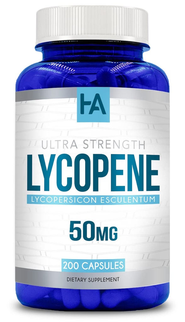 Supplément Lycopène naturellement dérivé de la tomate Lycopène 50mg Antioxydant et supplément caroténoïde pour le soutien du coeur et de la prostate.