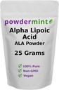 Alpha Lipoïnezuurpoeder (RS-ALA, Pure ALA) (Meerdere maten) Antioxidant (ALA Poeder) Inbegrepen