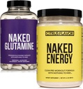 Naked Vegan Energizing Muscle Recovery Bundle: Naked Citrus Energy en 240 Naked L-Glutamine Capsules, 1000mg
