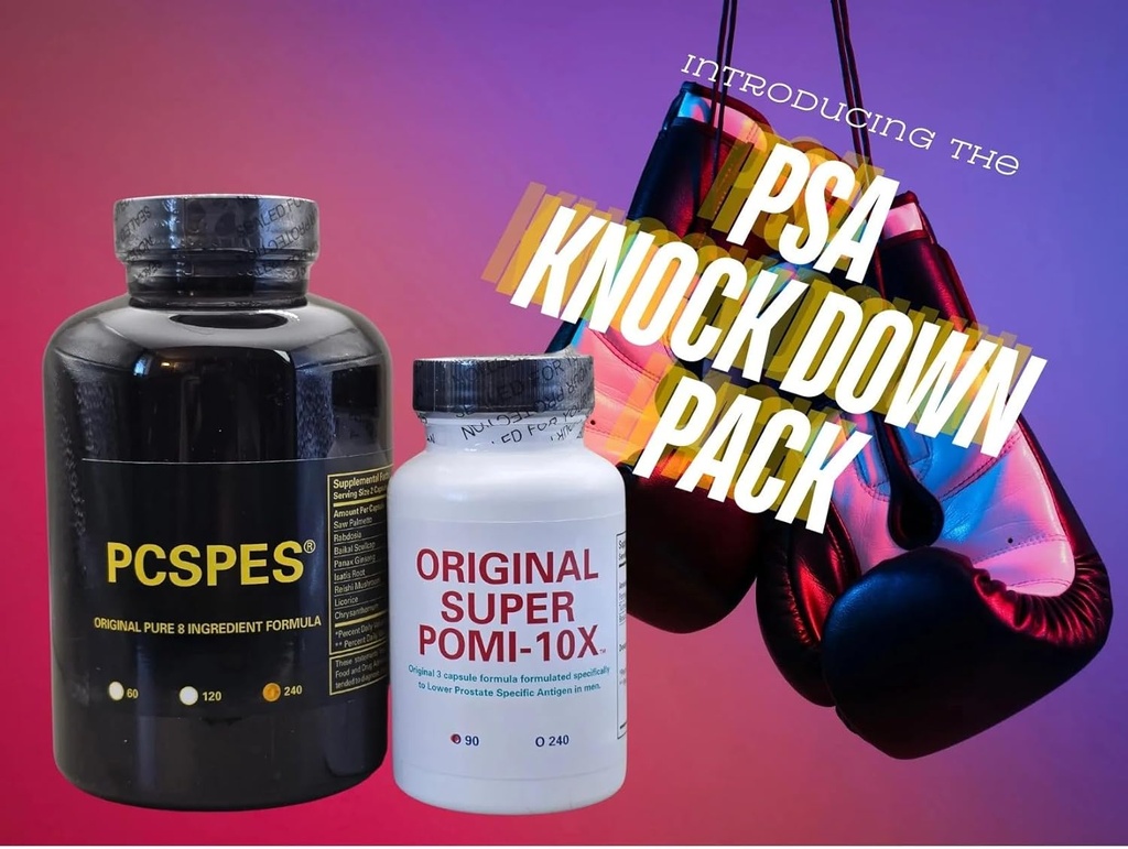 Super POMI 10X Prostaat Gezondheid Supplementen voor mannen - Ondersteunt gezonde PSA-niveaus, Betere Bladdercontrole en Nachtelijke urine - Non-GMO, Soy-Free 330 Tel.