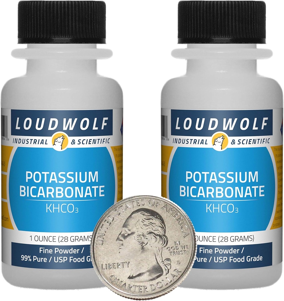 Kaliumbicarbonaat / 2 ounces / 2 flessen / 99% Pure USP Food Graad/Fijn poeder