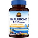Vitalitown Hyaluronzuursupplementen 250 mg, Plus 25 mg vitamine C, natuurlijk afgeleide en hoge biologische beschikbaarheid, huidhydratatie, 90 Vegan Capsules, 3 maanden aanvoer