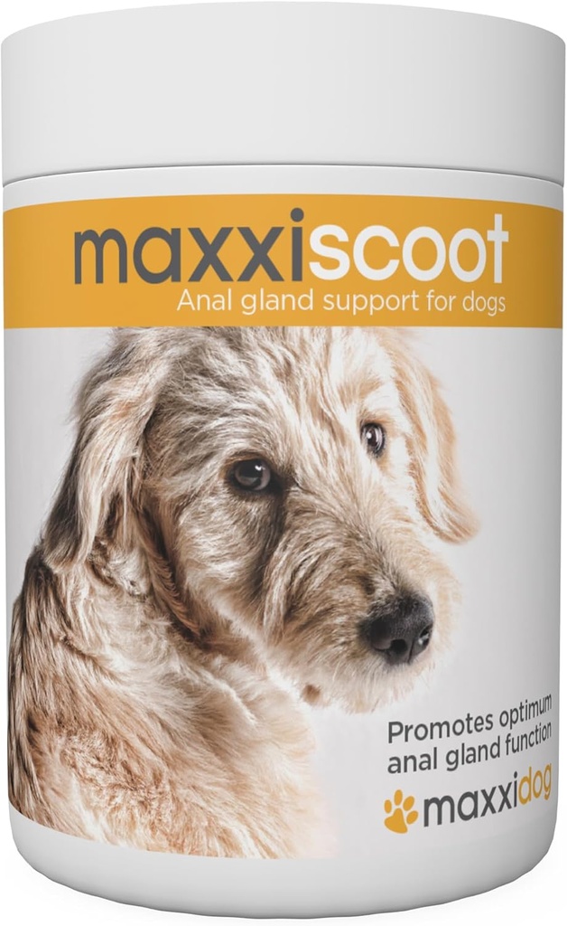 maxxipaws maxxiscoot Anal Gland & Digestief Health Support for Dogs - Powder Supplement, 5oz