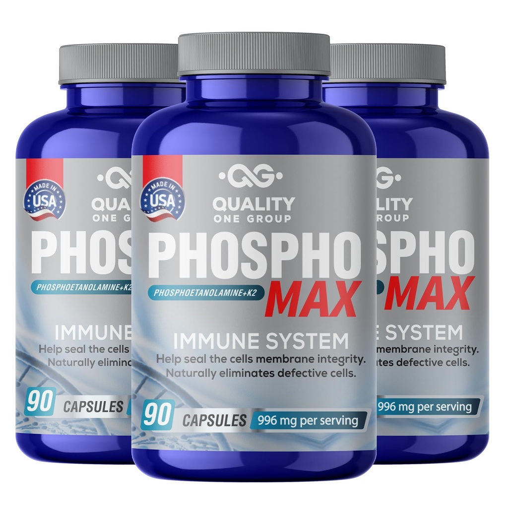 Fosfoetanolamina - Unique Blend of Phosphoethanolamine to Boost Your Immune System- Natural Fosfoetalonamina, 26 Years of Researched Formulation - 270 Capsules