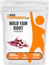 BulkSupplements.com Wild Yam Powder - Voedingssupplement, Wild Yam Supplement - Glutenvrij, 800mg per portie, 1kg (2,2 lbs) (pakket van 1)