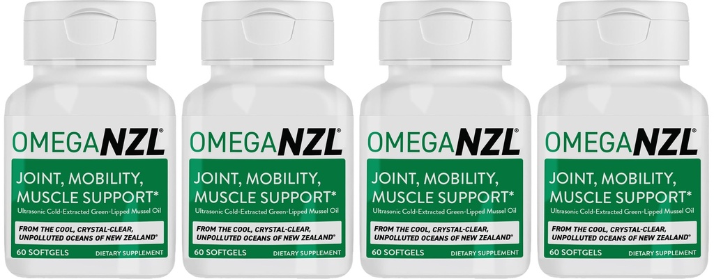 Original Omega-3 Joint Support Supplement, Best Natural Muscle Relief, Green-Lipped Mussel Oil, 240 Softgels, No Fishy Aftersmaak