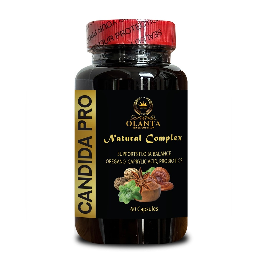 Candida PRO - Noyer noir, Wormwood, probiotiques Santé digestive, soutient la désintoxication pour le nettoyage naturel Candida - 1 bouteille