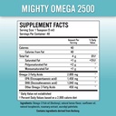Mighty Omega 2500 Potent Omega 3 Supplement - 2500 MG EPA DHA per theelepel - Hoge dosis Omega's 3 Visolie - Zuid Pacifische ansjovis - Triglyceride Omega's 3 Vetzuur Supplement