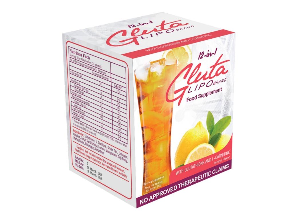 Glutalipo 12-IN-1 LEMON FLAVOR, 10 sachets