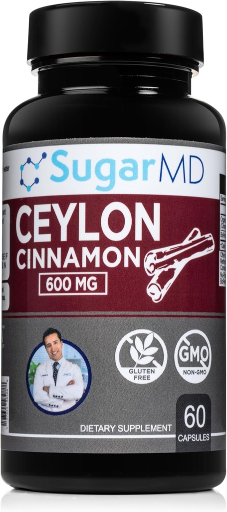 Ceylan Capsules de cannelle - 60 par SugarMD