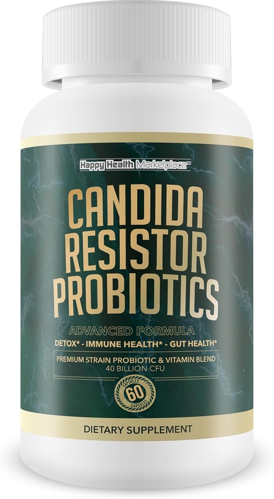 Candida Resistor Probiotica - Onze beste Candida Support Capsules - Onze pillen voor Candida zijn een natuurlijke Candida Cleanse Detox Probiotic Candida Complex - Candida Pillen - Candida Resistor Supplement