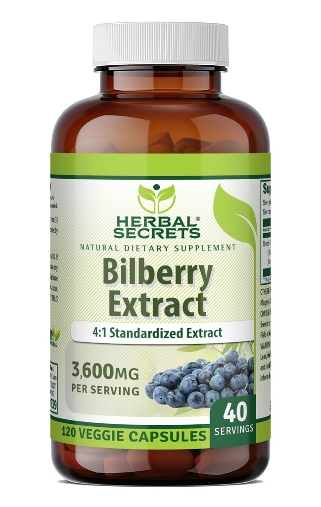 Kruidengeheimen Bilberry Extract 300 Mg 