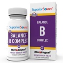 Superior Source Balance B Complex - Energy Support Supplement with Folic Acid & B Vitamins - Supports Heart & Muscle Health - B Vitamine Supplement Aids Immune Health - 60 Instant Solution Tablets