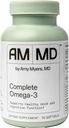 Amy Myers MD Complete Omega-3 Softgels - Fish Oil Supplement for Cardiovascular & Immuun System Support - Non-GMO, Non-Dairy & Non-Soy - 60 Softgels (60 Servings)