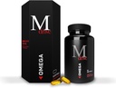 Mdrive Omega 3 Visolie voor mannen, Omega 3-6-9 1200mg van Vis, Borage & Vlaszaad Olie, Ondersteuning Hart, Hersenen, Huid en Joint Health, 60 Tellen