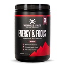 Athlète Wilderness - Energie & Focus ► Préentraînement énergétique pour les femmes et les hommes - Mélange de poudre d'énergie avec caféine naturelle - Poudre d'entraînement à faible teneur en glucides, à sucre zéro - 30 Tub de service (Berry de Wilder)