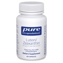 Encapsulations pures Lutéine et zéaxanthine - Soutienne la vision globale* - Maintien de la santé des yeux et des pigments maculaires* - Soutien antioxydant* - Amies des végétaliens et non OGM - 60 capsules