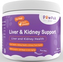 Suppléments en vitamines du foie et du rein pour chiens, SAM-E & Silymarin - Fonction hépatique, NMN & CoQ10 - Anti-Age, Rehmannia & Rhubarb - Soutien naturel du rein à base de plantes, Cranberry - UT Health