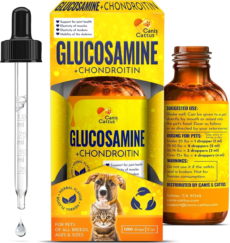 Glucosamine voor Katten Hond Joint Liquid Supplement 