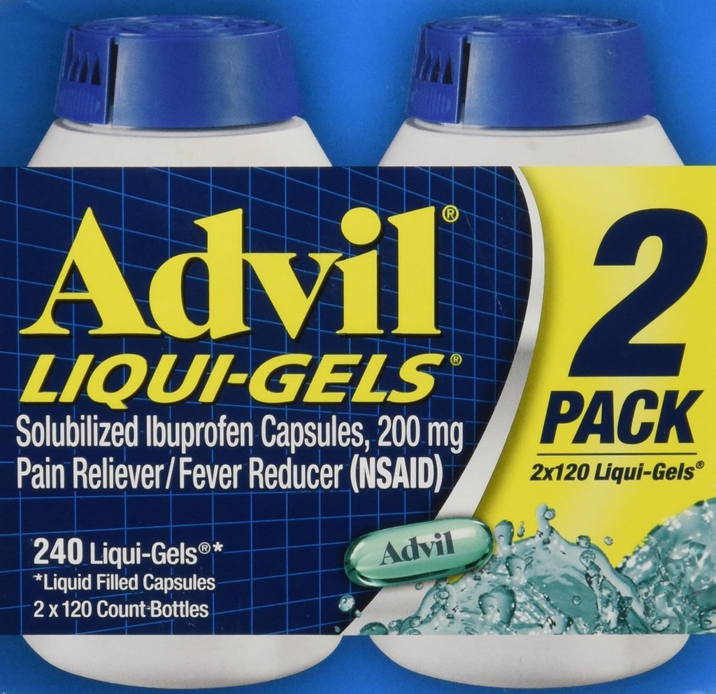 Advil Liquigels, 200 Miligrammen, 240 Tel 200mg