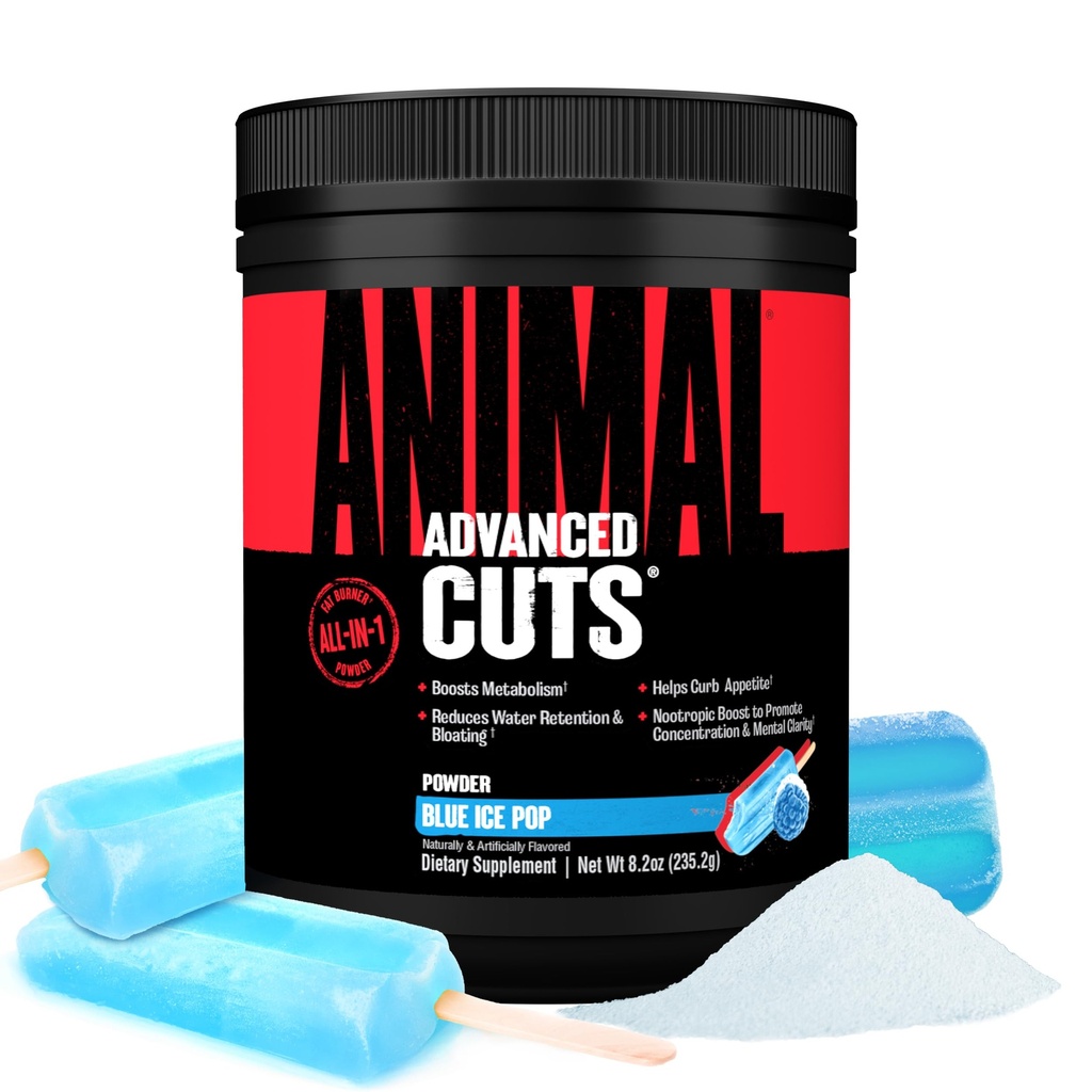 Dier Snijdt Thermogenic Fat Burner Powder - gewichtsverlies voor vrouwen en mannen voor Metabolisme, energie, focus, en Nootrope hersenen Ondersteuning met Ketones Appetite Suppressant - Blue Ice Pop smaak