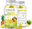 Suikervrije Creatine Monohydraat voor mannen & vrouwen, Creatine Monohydraat Complex Supplement met Magnesium & Zink & Ashwagandha, voor spiergroei & kracht, energie, pre-workout supplement