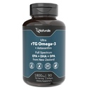 Naturalis Ultimate rTG Omega 3 Fish Oil 1800mg from Wild New Zealand Tuna - Full Spectrum Omega3s EPA, DHA & DPA - Sustainablely Sourced, Non-GMO, Gluten Free - 90 Softgels