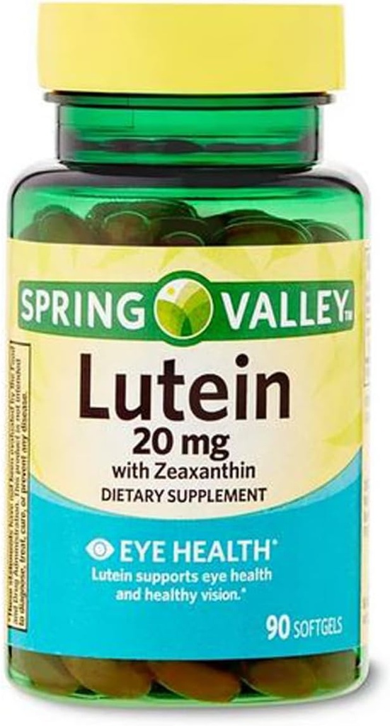 Lutéine avec supplément alimentaire Zeaxnthin, 20 mg, 90 Nombre