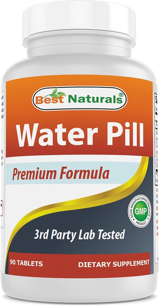 Best Naturals water pil met kalium 90 tabletten - Ondersteunt de eliminatie van waterretentie ook genoemd Diuretische