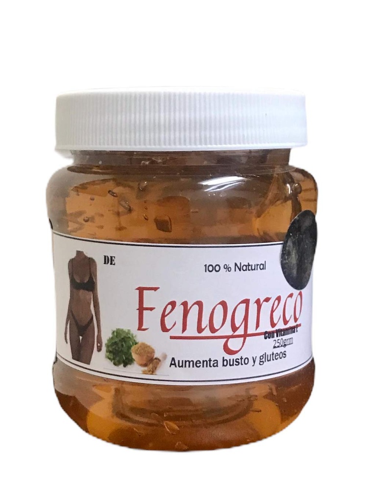 Gel De Fenogreco, Aumenta Bustos y Gluteos, Quema Grasa de Manera 100% Naturel/Fenogreco Gel brûle de la graisse, augmente les seins et la croissance du cul avec des ingrédients naturels. Dist by Alebrije Importations