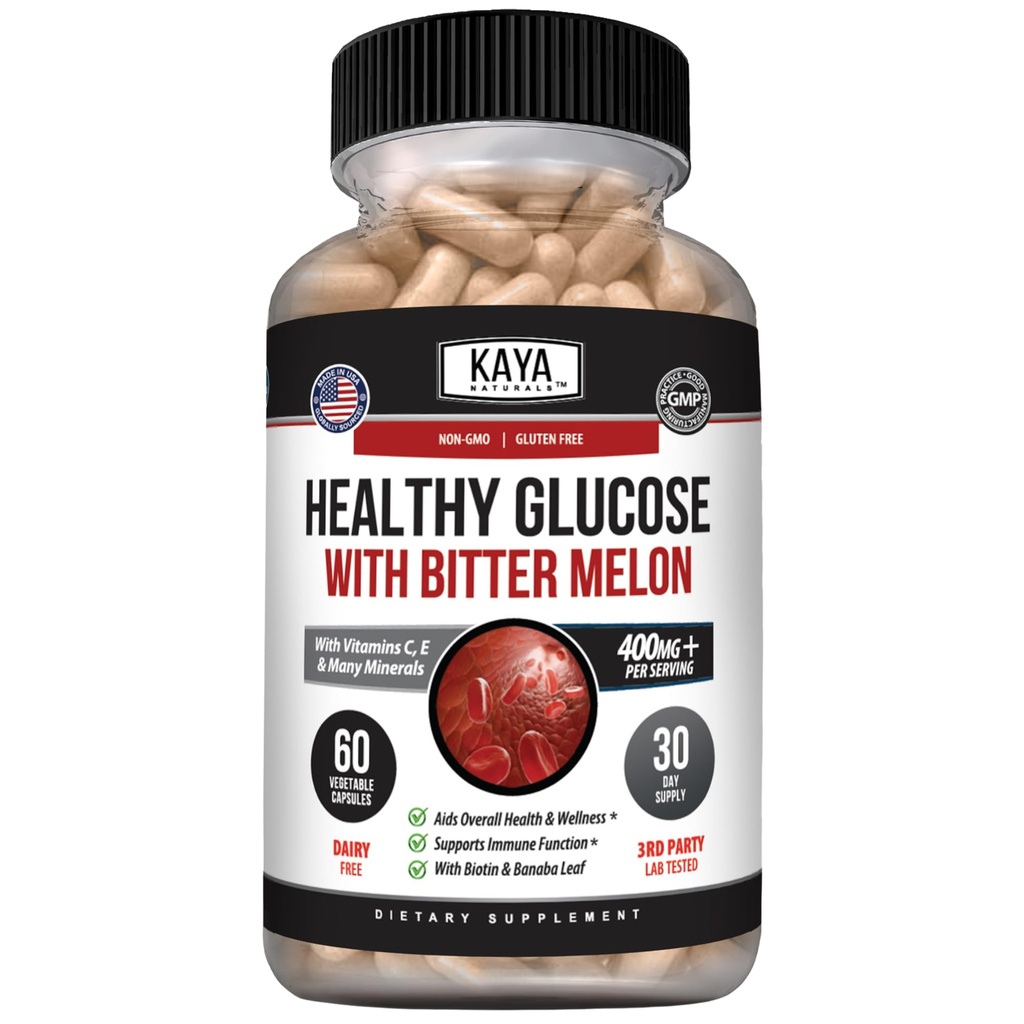 Kaya Naturals Gezonde Gluco met Bittermeloen Supplement 
