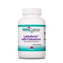 Nutricologie Lactoferrine avec supplément de colostrum - Lactoferrine, Bovine Colostrum, Immunoglobuline, Lysozyme, IgG, IGA, IgM, Capsules végétales - 90 Compte