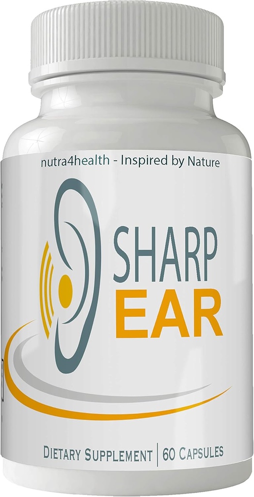 Scherpe oor Volledige Tinnitus Relief Supplement, 60 Capsules, Gepatenteerde Blend om oorringen te verminderen en ondersteuning Optimale gehoorfunctie en helderheid