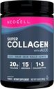 Neocell Super Collagène avec Aloe; Collagène de type 1 et 3; Soutient les cheveux, la peau et les ongles sains; Sans gluten; Poudre non aromatisée; 10 g Collagène/Serveur; 30 portions; 10,6 Oz,*