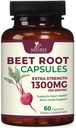 Beetwortelcapsules 1300mg - Extra sterkte Red Beetwortelpoedersupplement 